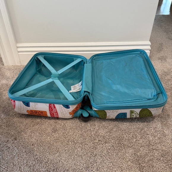 Discontinued Disney "Go Explore" Mickey Small Rolling Luggage For Kids - Picture 5 of 9